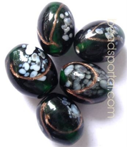  Lampwork Gold Decoration Beads