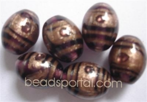  Lampwork Gold Decoration Beads