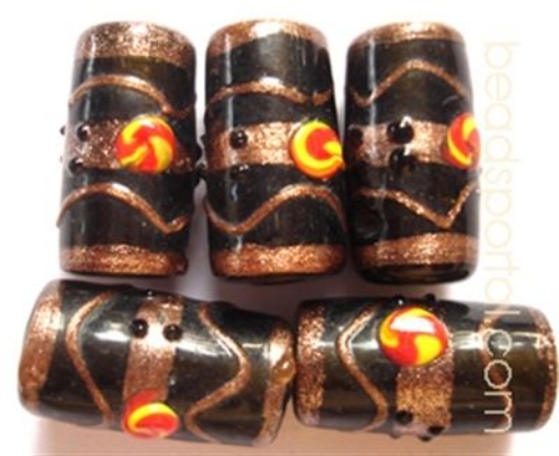 Lampwork Gold Decoration Beads