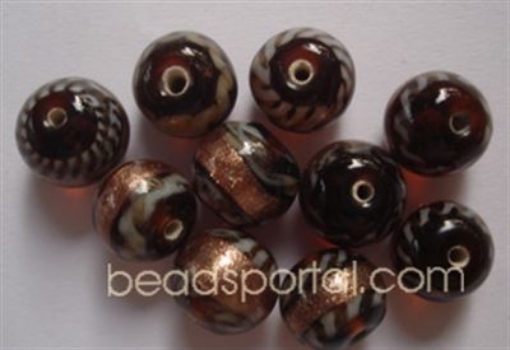 Lampwork Gold Decoration Beads