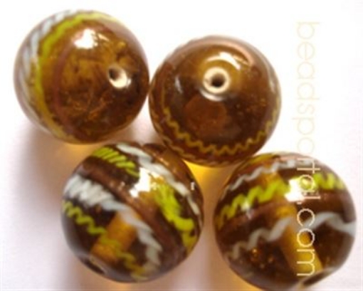 Lampwork Gold Decoration Beads