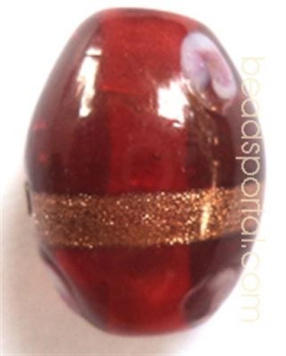 Lampwork Gold Decoration Beads