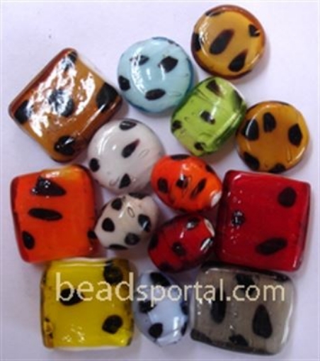 Lampwork Spotted Beads