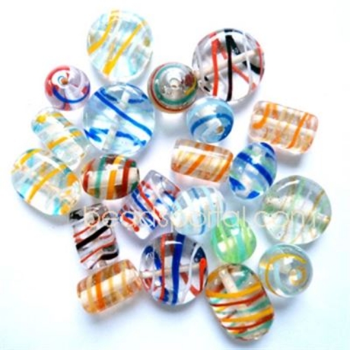 Lampwork Line Decoration Beads