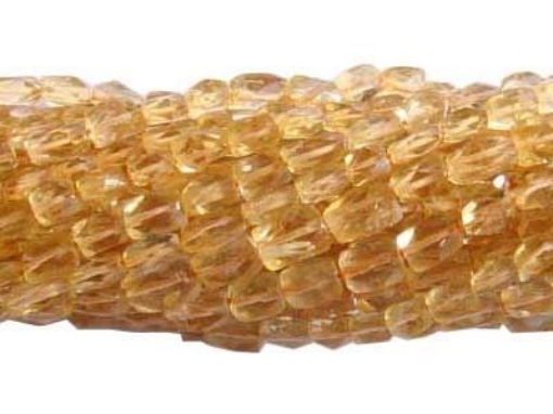 Citrine Faceted Brick