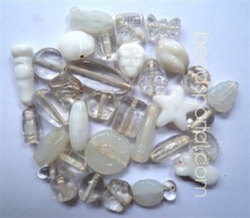 Plain Mix Assorted Glass Beads