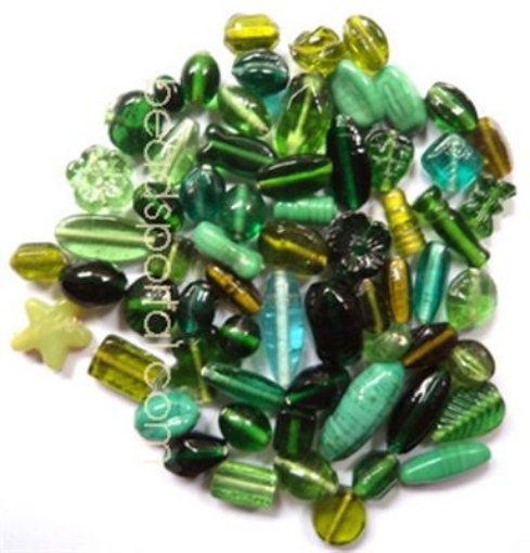 Plain Mix Assorted Glass Beads