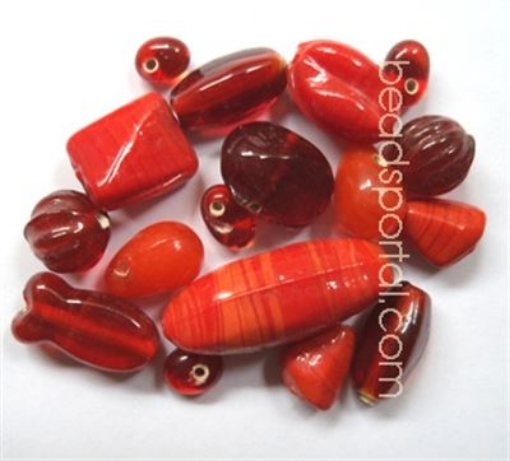 Plain Mix Assorted Glass Beads