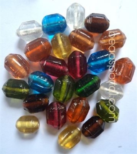 Plain Mix Assorted Glass Beads