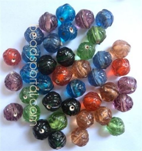 Plain Mix Assorted Glass Beads