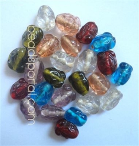 Plain Mix Assorted Glass Beads