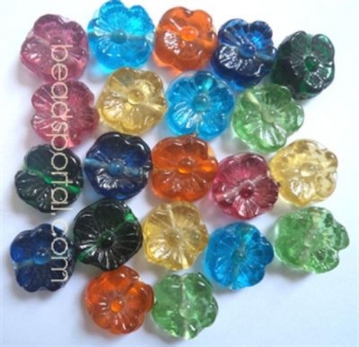 Plain Mix Assorted Glass Beads