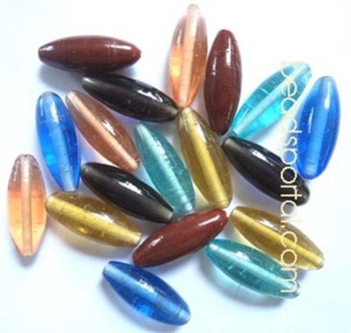 Plain Mix Assorted Glass Beads