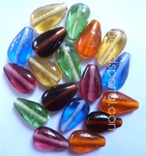 Plain Mix Assorted Glass Beads