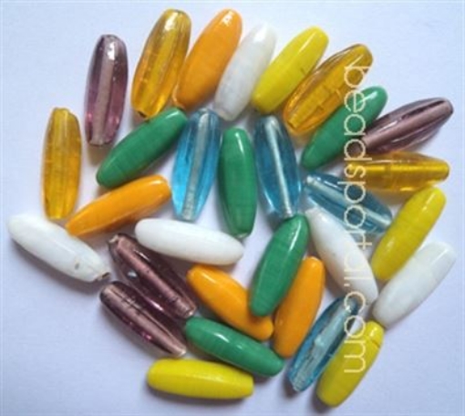 Plain Mix Assorted Glass Beads