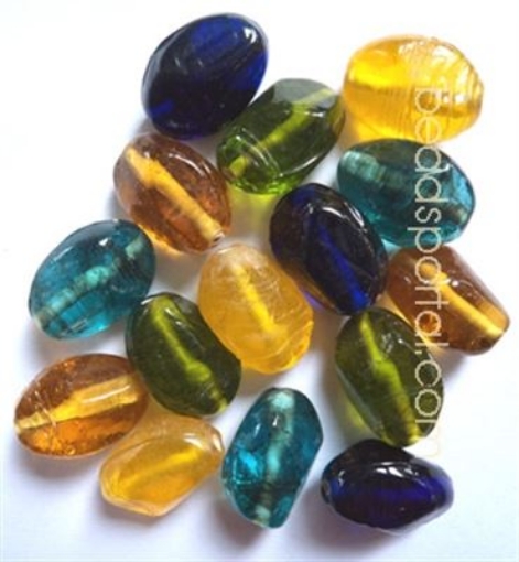 Plain Mix Assorted Glass Beads