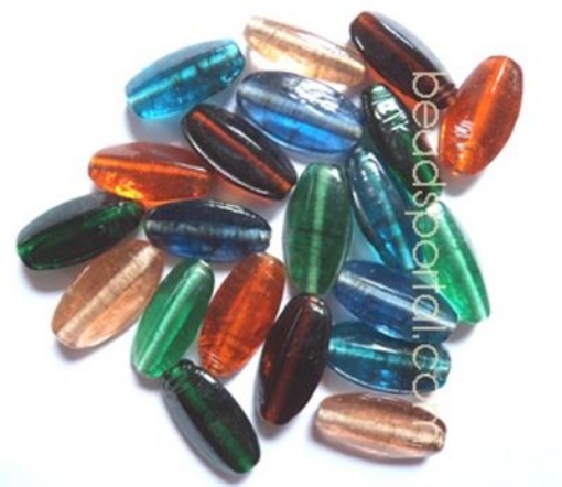 Plain Mix Assorted Glass Beads