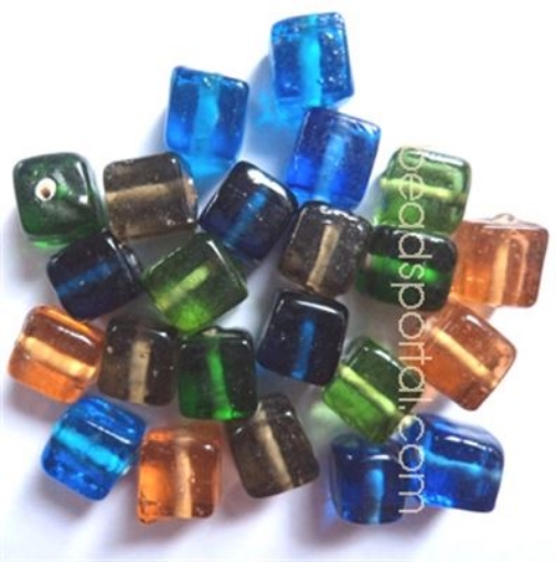 Plain Mix Assorted Glass Beads