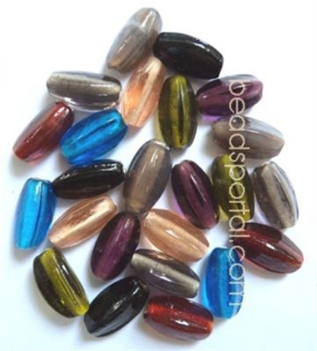 Plain Mix Assorted Glass Beads