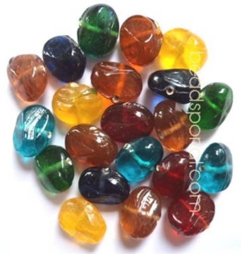 Plain Mix Assorted Glass Beads