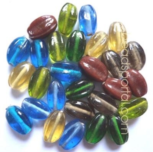 Plain Mix Assorted Glass Beads