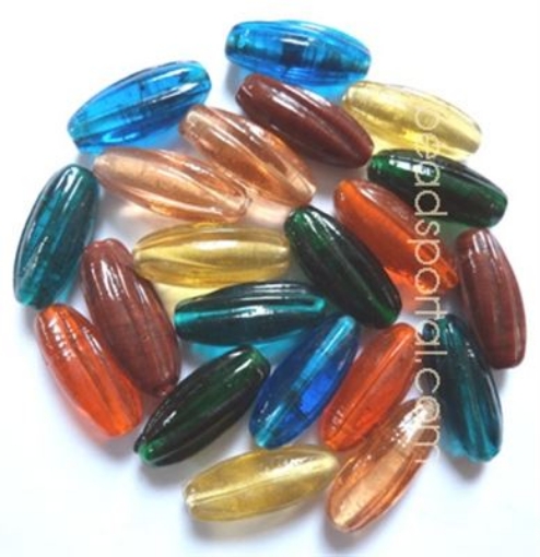 Plain Mix Assorted Glass Beads