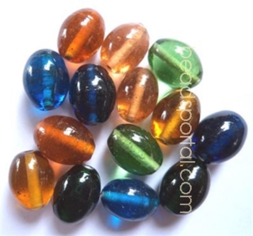 Plain Mix Assorted Glass Beads