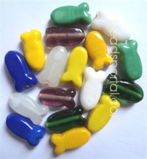 Plain Mix Assorted Glass Beads