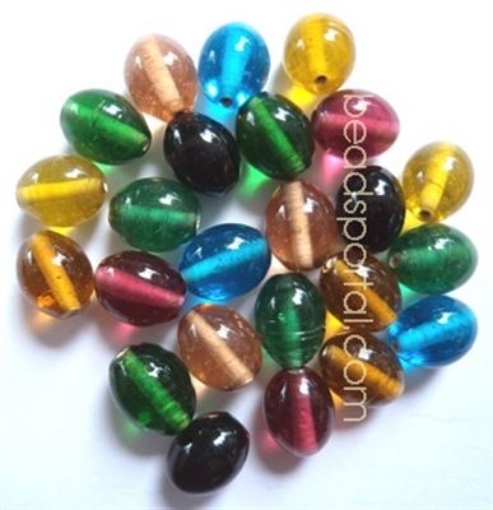 Plain Mix Assorted Glass Beads