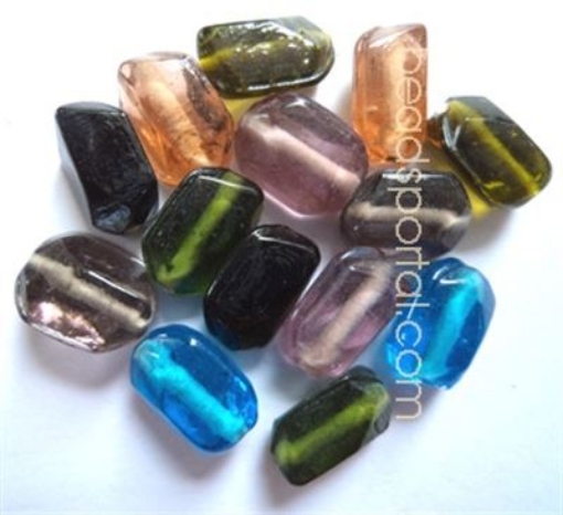 Plain Mix Assorted Glass Beads