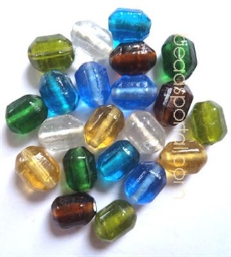 Plain Mix Assorted Glass Beads