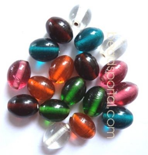 Plain Mix Assorted Glass Beads