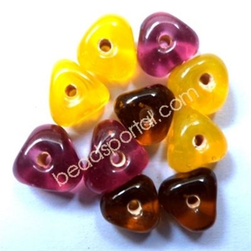 Plain Mix Assorted Glass Beads