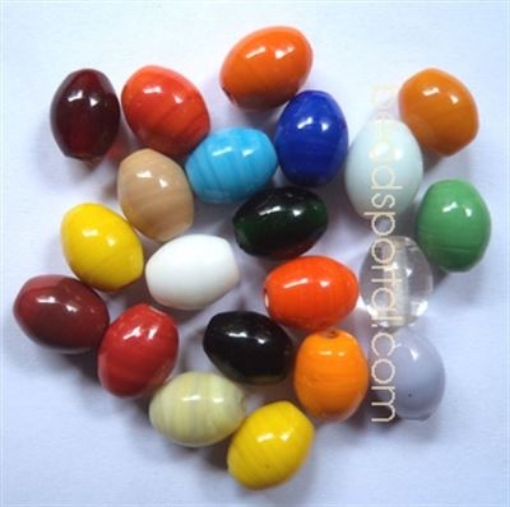 Plain Mix Assorted Glass Beads