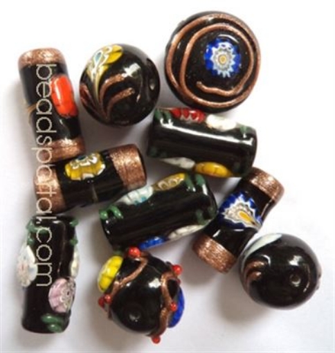 Picture of Lampwork Fancy Mix  Beads