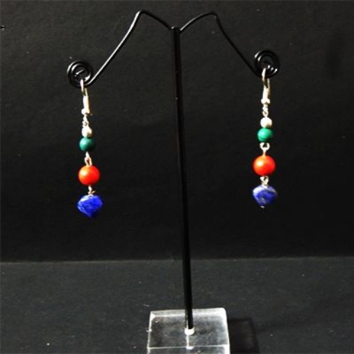  Gem Stone Fancy Earrings