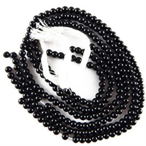 Black Stone 4mm Beads