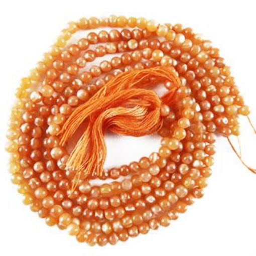 Peach Moonstone 4mm Beads