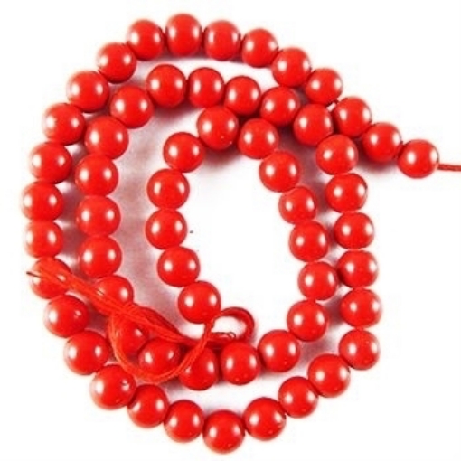 Red Coral 4mm Beads