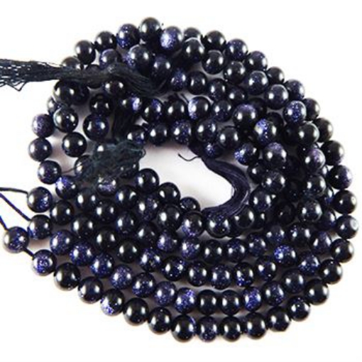 Blue Goldstone 6mm Beads
