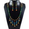 Gemstone Beads Necklace and Earring Set