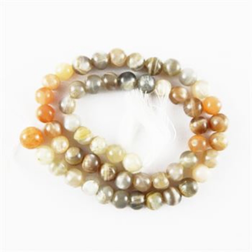 Multi Moonstone 7mm Beads