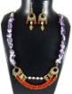 Carnelian Gemstone Beads & Amethyst Tumble Necklace Set