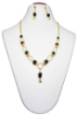 Gemstone Black Onyx Beads Necklace Set