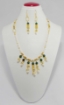 Natural Pearl & Green Aventurine Necklace Set