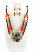 Gemstone Beads and Tumble 2 Line Necklace Set