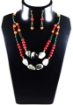 Gemstone Beads and Tumble 2 Line Necklace Set
