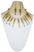 Turquoise Gemstone Beads & Metal Beads Necklace Set