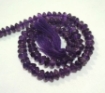 Amethyst Dark rondelle beads