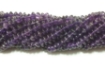 Amethyst Dark rondelle beads